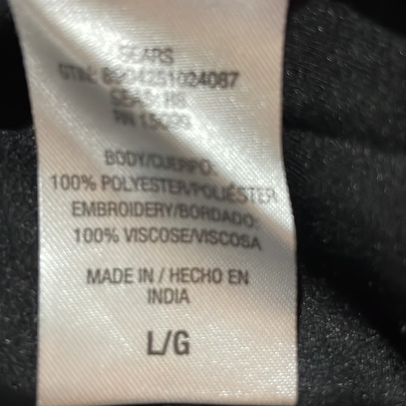 Bongo Black Mesh Embroidered Overlay Dress - Picture 11 of 11